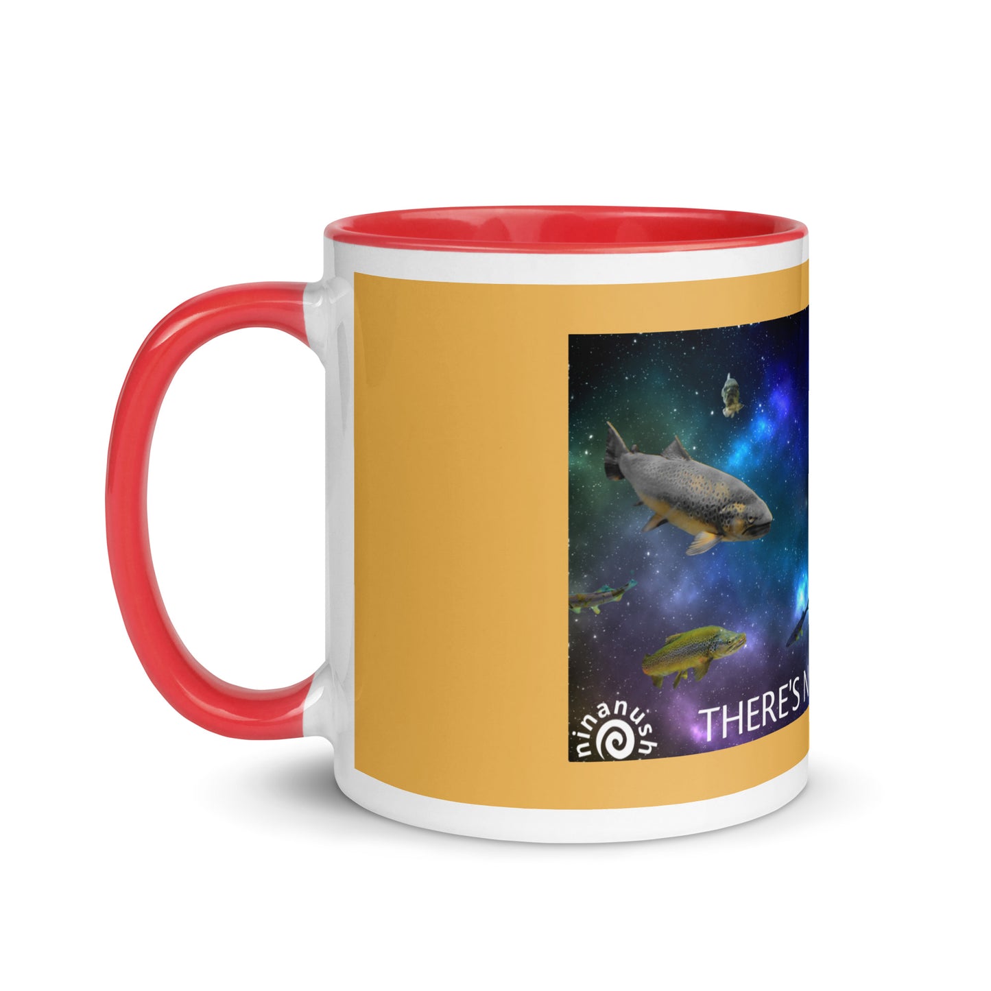 Add a little personality to your mug collection with this funky mug with an original design of trouterspace and the meaningful saying, "There's No Planet B". This unique ceramic mug comes in a variety of colors, the design is hand drawn by Nina and it's made just for you.