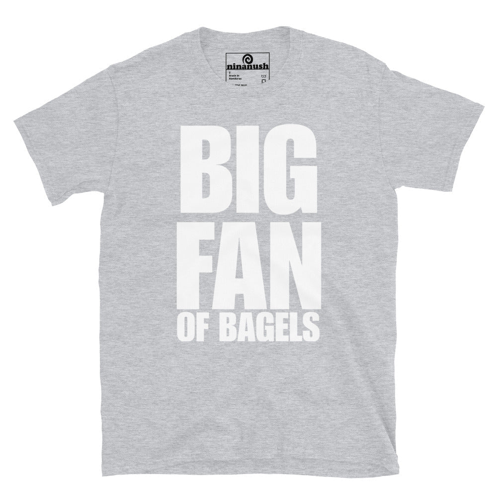 Big Fan Of Bagels T-Shirt with Large Print - ninanush