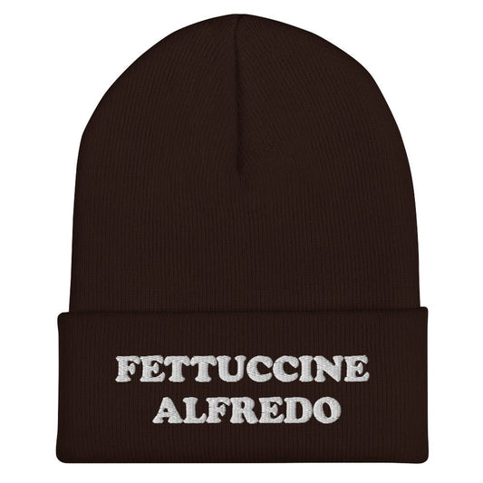 Fettuccine Alfredo Cuffed Beanie - ninanush
