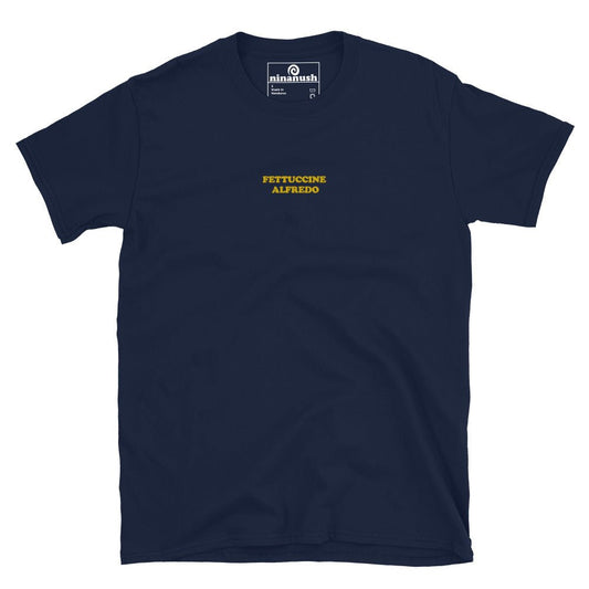 Fettuccine Alfredo Embroidered T-Shirt - ninanush