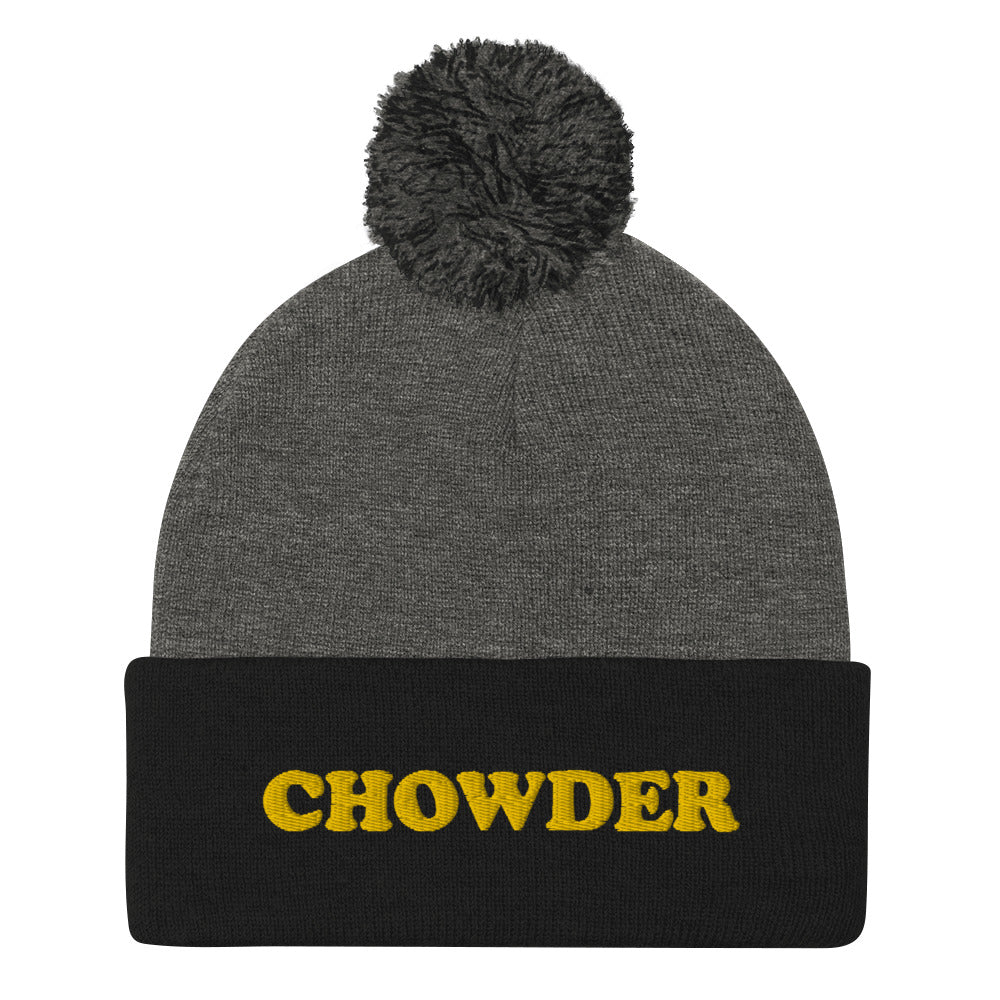 Love chowder? Clam chowder, corn chowder, any chowder! This funky chowder beanie is a unique and quirky winter hat for foodies and chowder lovers. This weird chowder beanie is a perfect funny gift for New England foodies and chowder enthusiasts! Shop funny foodie beanies, weird animal hats, funky unique t-shirts and more.