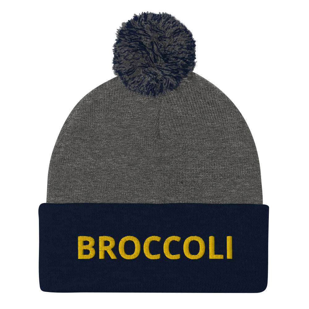 Veggie Lover Hat! This broccoli beanie is funky and unique. It's a warm and comfortable hat with a classic pom pom on top. This funny hat is perfect as a gift for foodie and for people that love broccoli, veggies, and weird beanies and hats. Shop more vegan foodie hats, eco friendly tshirts, funky garlic hoodies and more.