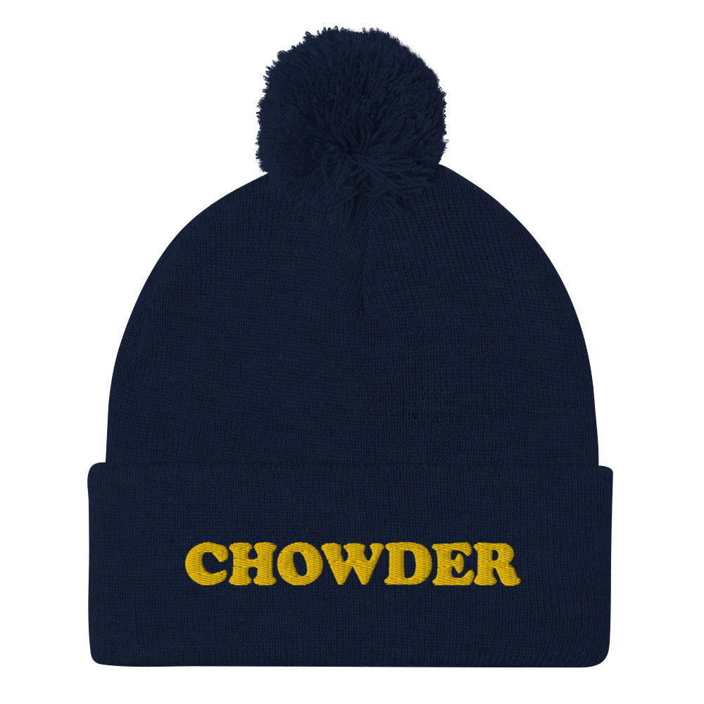 Love chowder? Clam chowder, corn chowder, any chowder! This funky chowder beanie is a unique and quirky winter hat for foodies and chowder lovers. This weird chowder beanie is a perfect funny gift for New England foodies and chowder enthusiasts! Shop funny foodie beanies, weird animal hats, funky unique t-shirts and more.