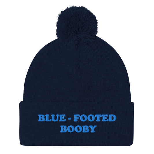 Is your spirit animal the blue-footed booby? This blue-footed booby beanie is a funny animal beanie with a blue-footed booby embroidery. This hat is a unique gift for animal lovers and blue-footed booby enthusiasts. Shop funny spirit animal beanies, foodie clothing, vegan graphic t-shirts, garlic hats and more.