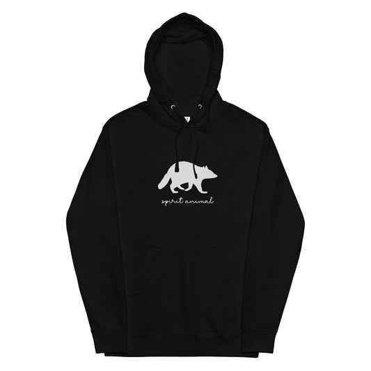 Raccoon Spirit Animal Midweight Hoodie - ninanush