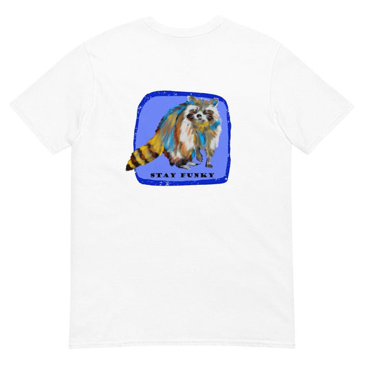 Stay Funky Colorful Raccoon T-Shirt - ninanush
