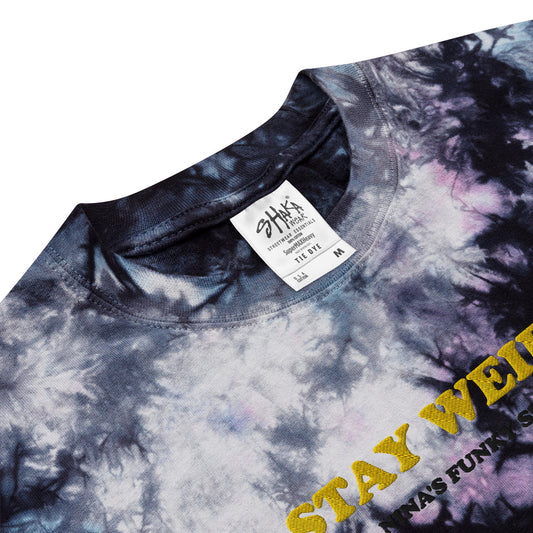 Stay Weird Oversized Tie-Dye T-Shirt - ninanush