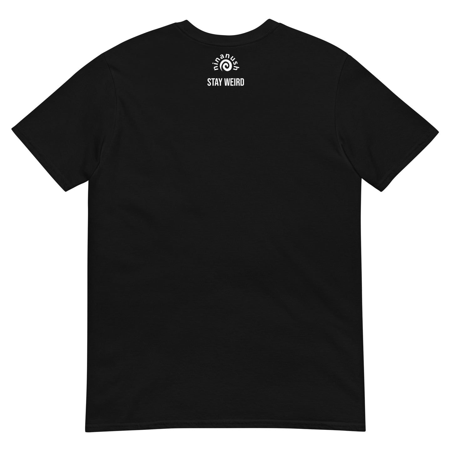Black stay weird t-shirt for weird and cute adults - This Weird but in a Cute Way T-Shirt is a perfect everyday tee. It has a simple design on the front that celebrates individuality and being a little weird. Stay weird and look cute in this classic t-shirt or give it as a weird gift for anyone. It's designed to keep you comfortable and stylish - or just a little weird.