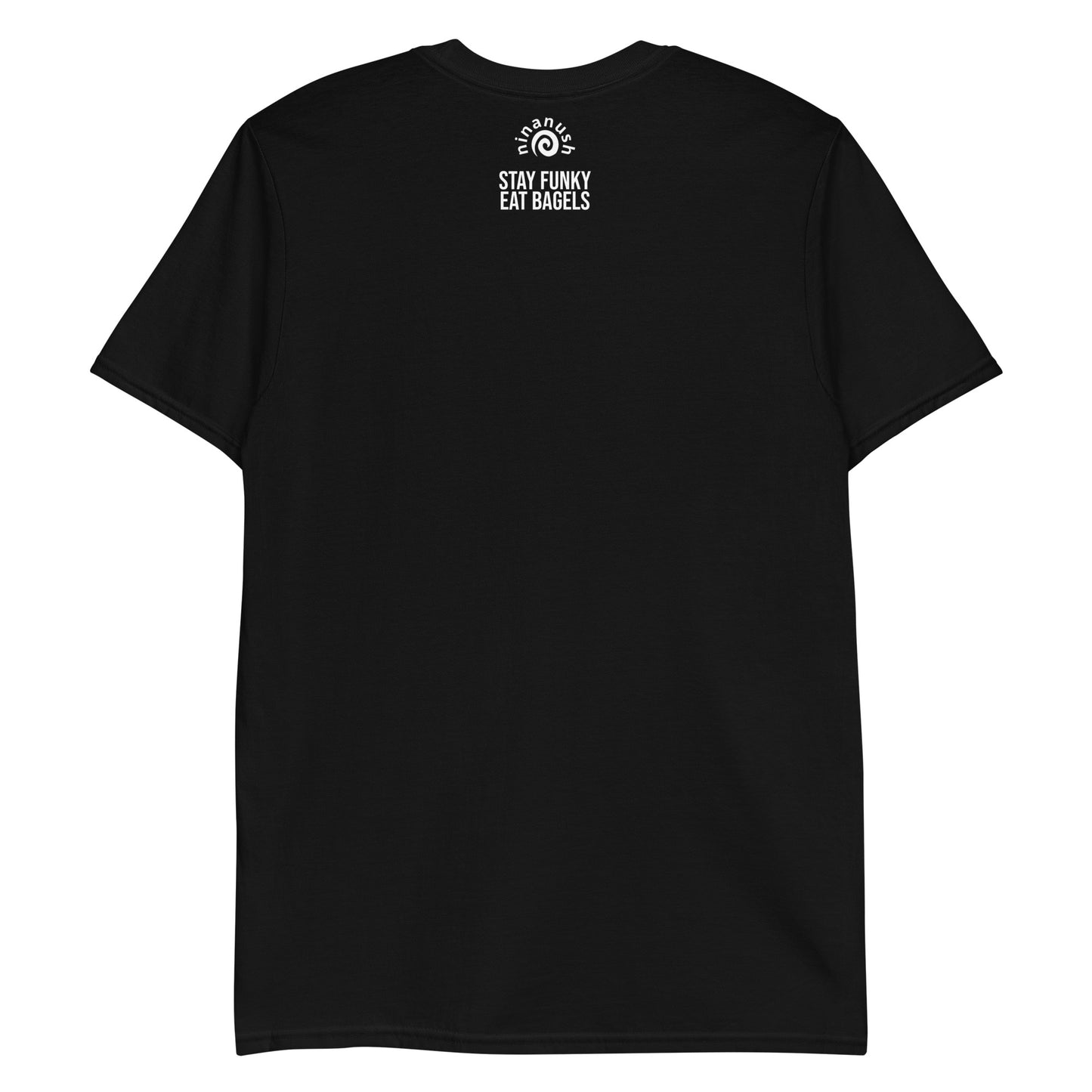 Stay funky eat bagels black t-shirt for foodies and bagel enthusiasts - Join the bagel club! This bagels recreational club t-shirt is soft and comfortable with a trendy design. The perfect funny bagel shirt for bagel lovers and foodies. This unique bagel t-shirt is sure to make a statement. Eat a bagel in style or give it as a funny gift for foodies. Everyone wants to be in the bagel club.