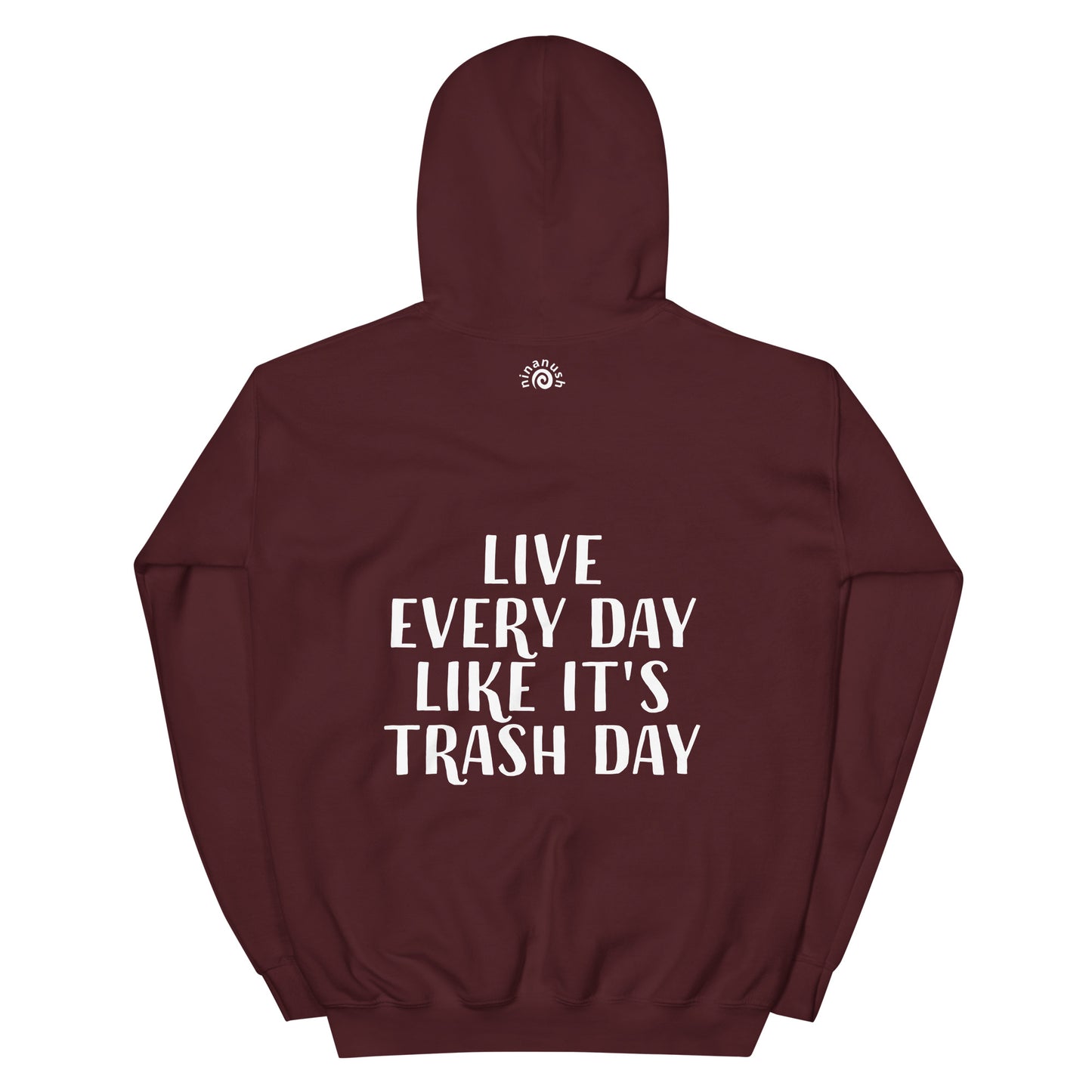 Maroon raccoon quote hoodie for everyday - This funny raccoon quote hoodie is a unique raccoon sweatshirt with an inspirational message. This raccoon saying hoodie is cute, funny and just a little weird. A funny hoodie and the best gift for raccoon lover funny everyday streetwear. Wear this positive saying hoodie, be kind to all kinds and do what makes you smile.