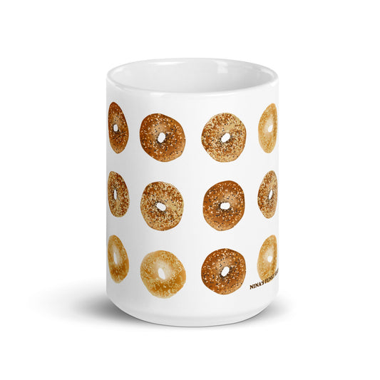 12 Bagels Mug - ninanush