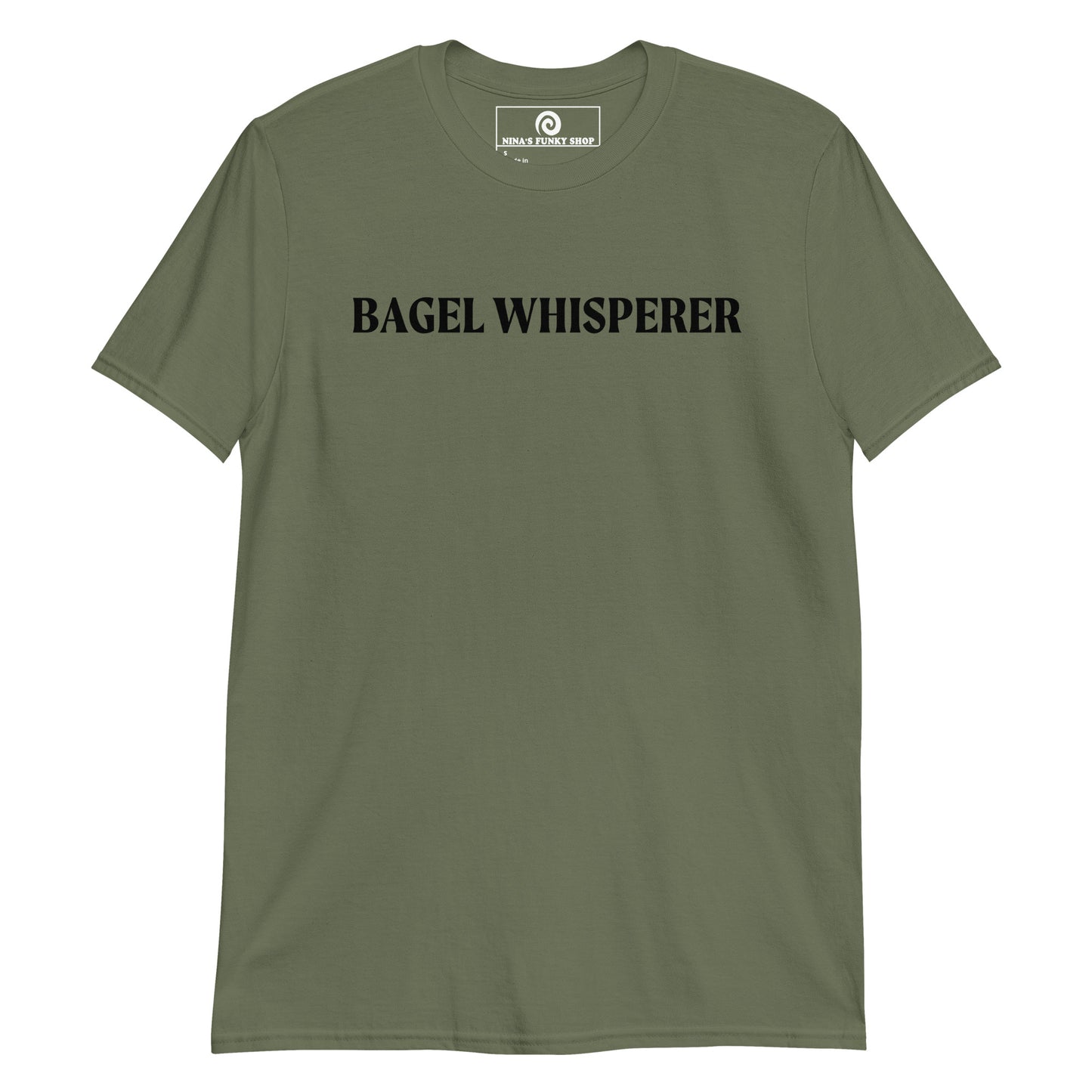 Army Green Bagel Whisperer T-Shirt