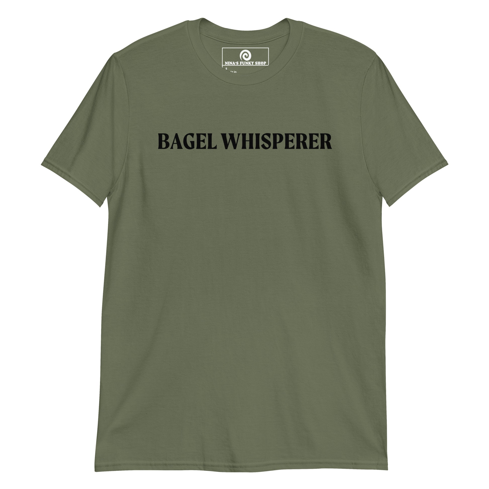 Army Green Bagel Whisperer T-Shirt