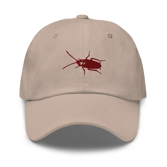 Khaki Embroidered Cockroach Hat