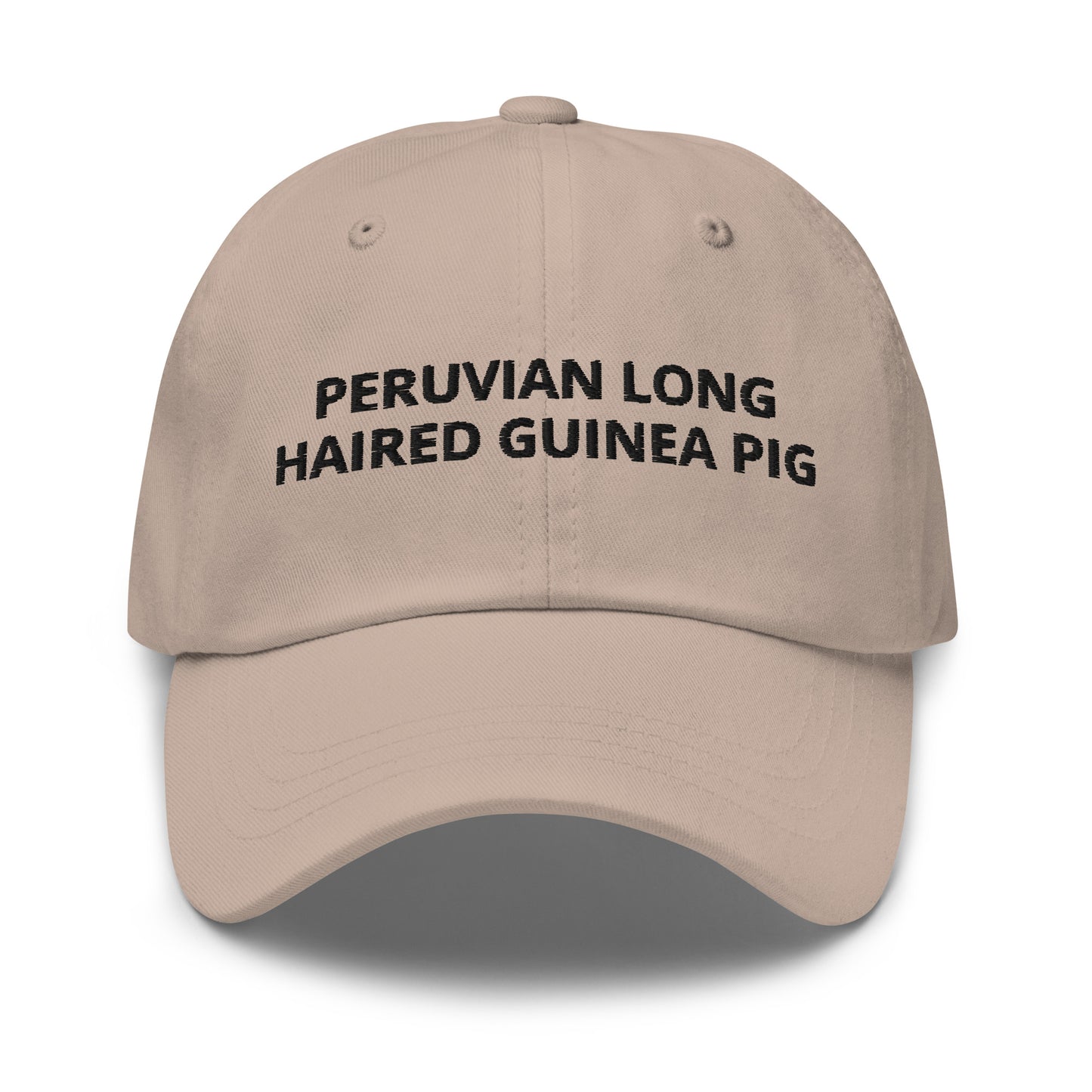 Beige Peruvian Long Haired Guinea Pig Dad Hat