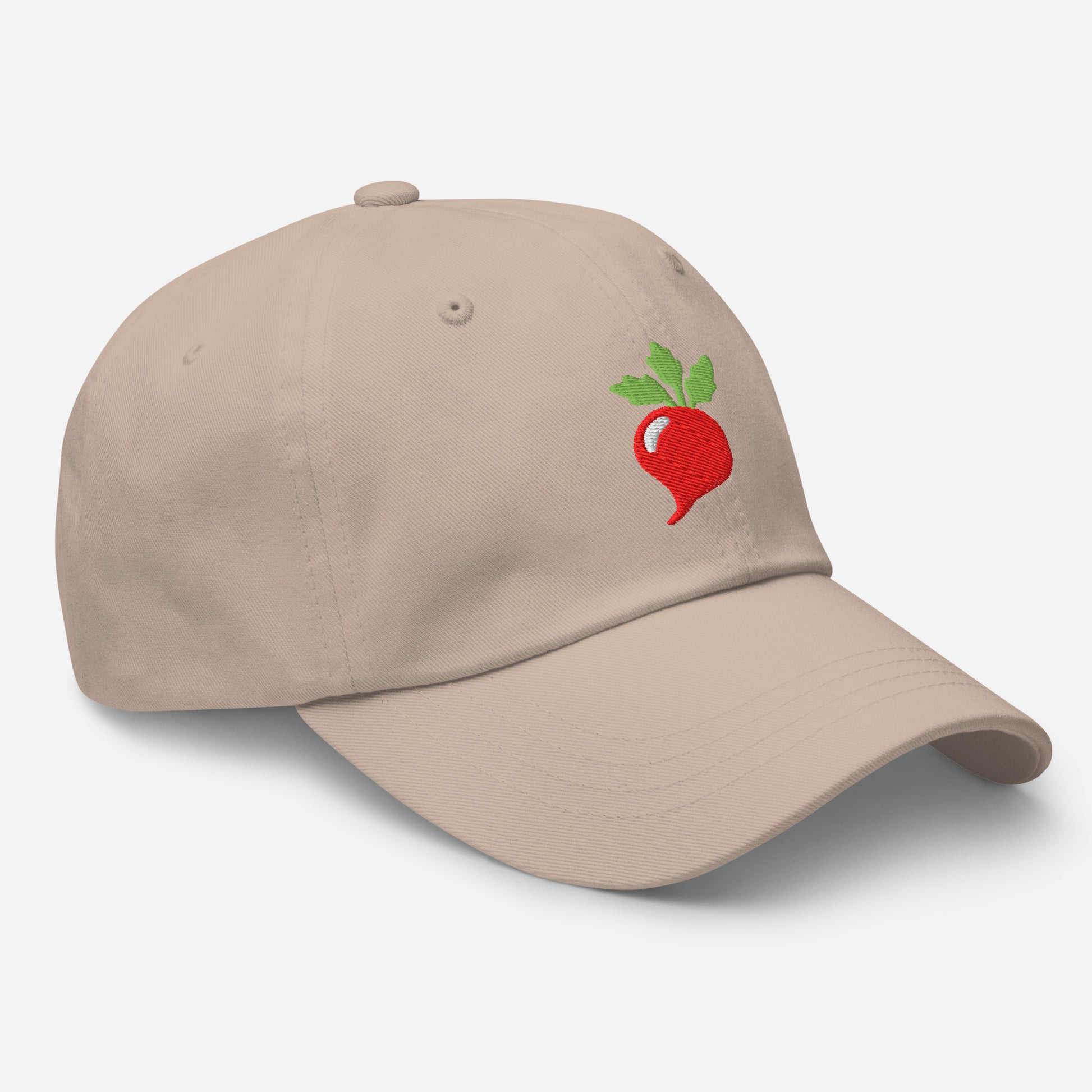 Beige Side View Radish Dad Hat