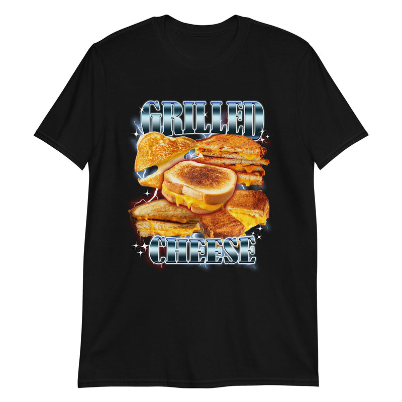 Black 90s Bootleg Grilled Cheese T-Shirt