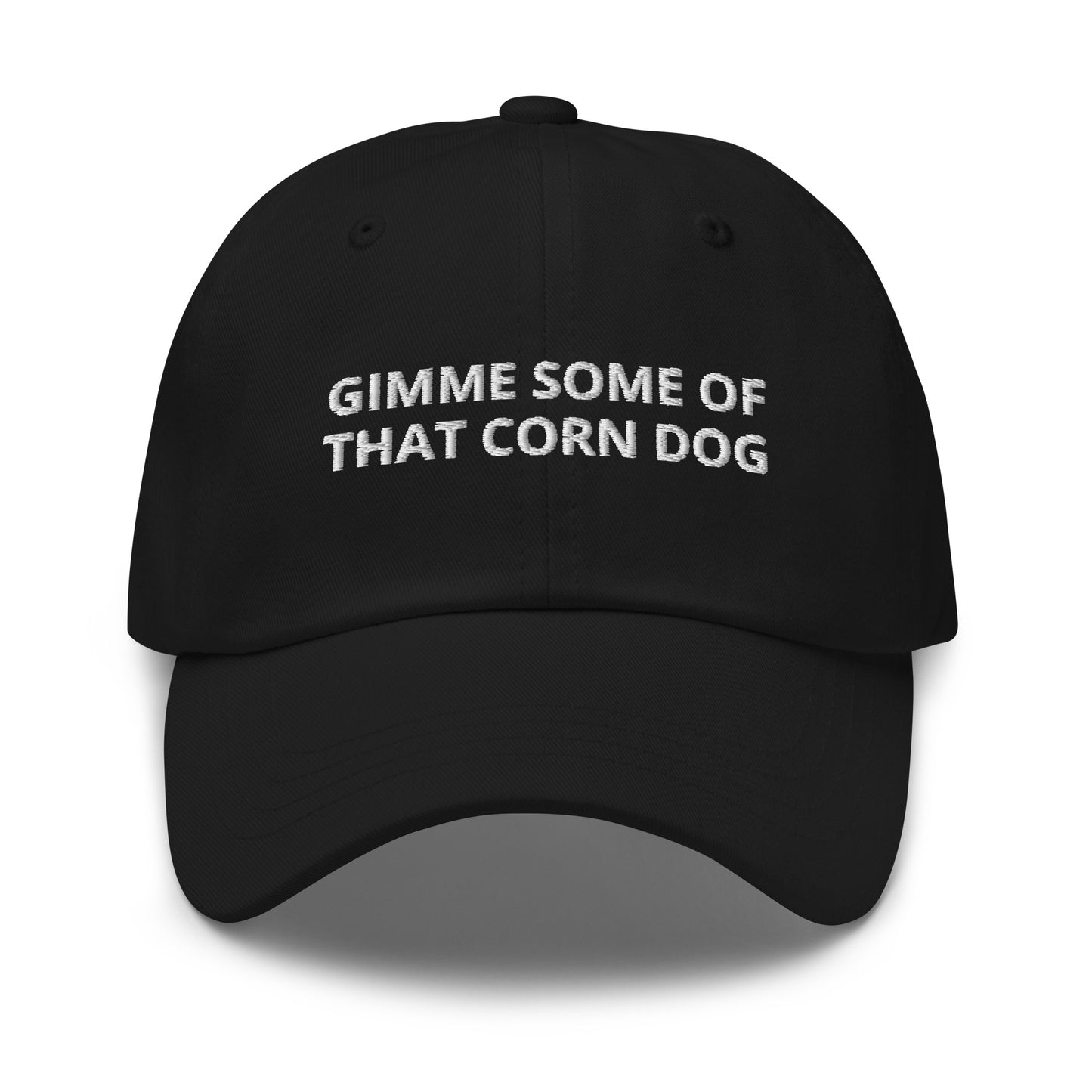 Black Gimme Some Of That Corn Dog Dad Hat