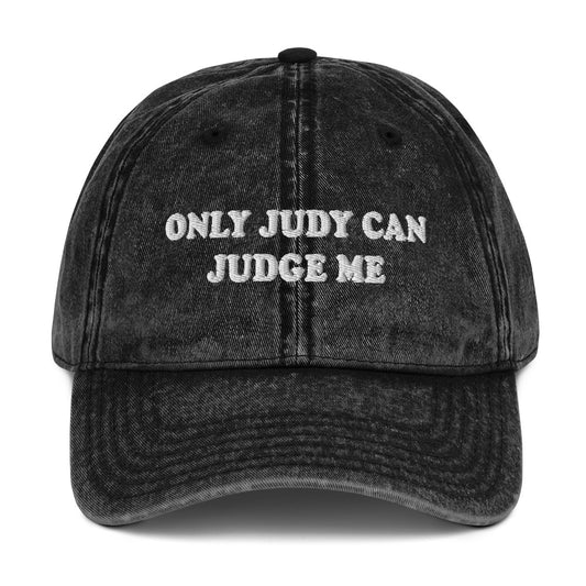 Product Black Only Judy Can Judge Me Vintage Dad Hat