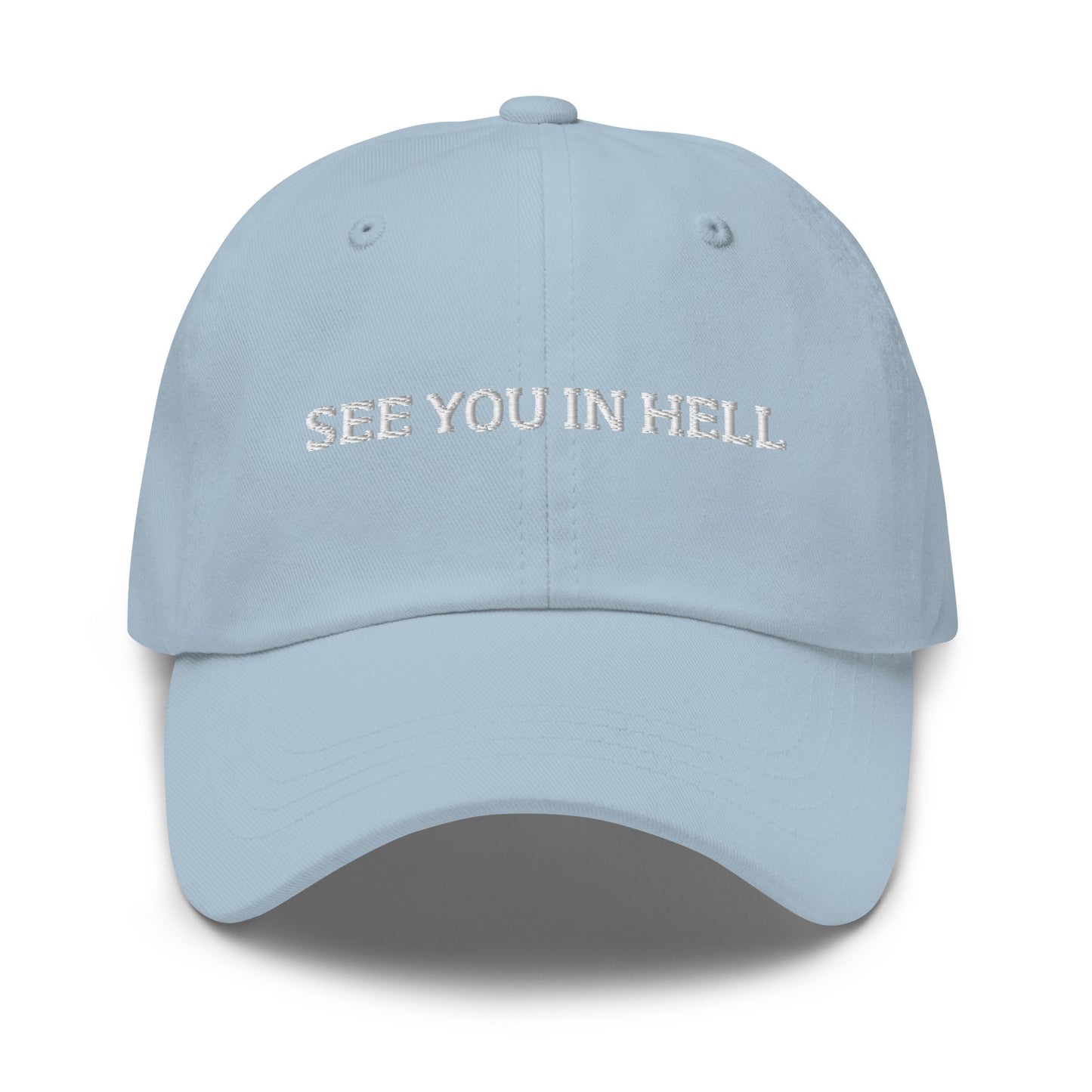 Blue See You In Hell Dad Hat