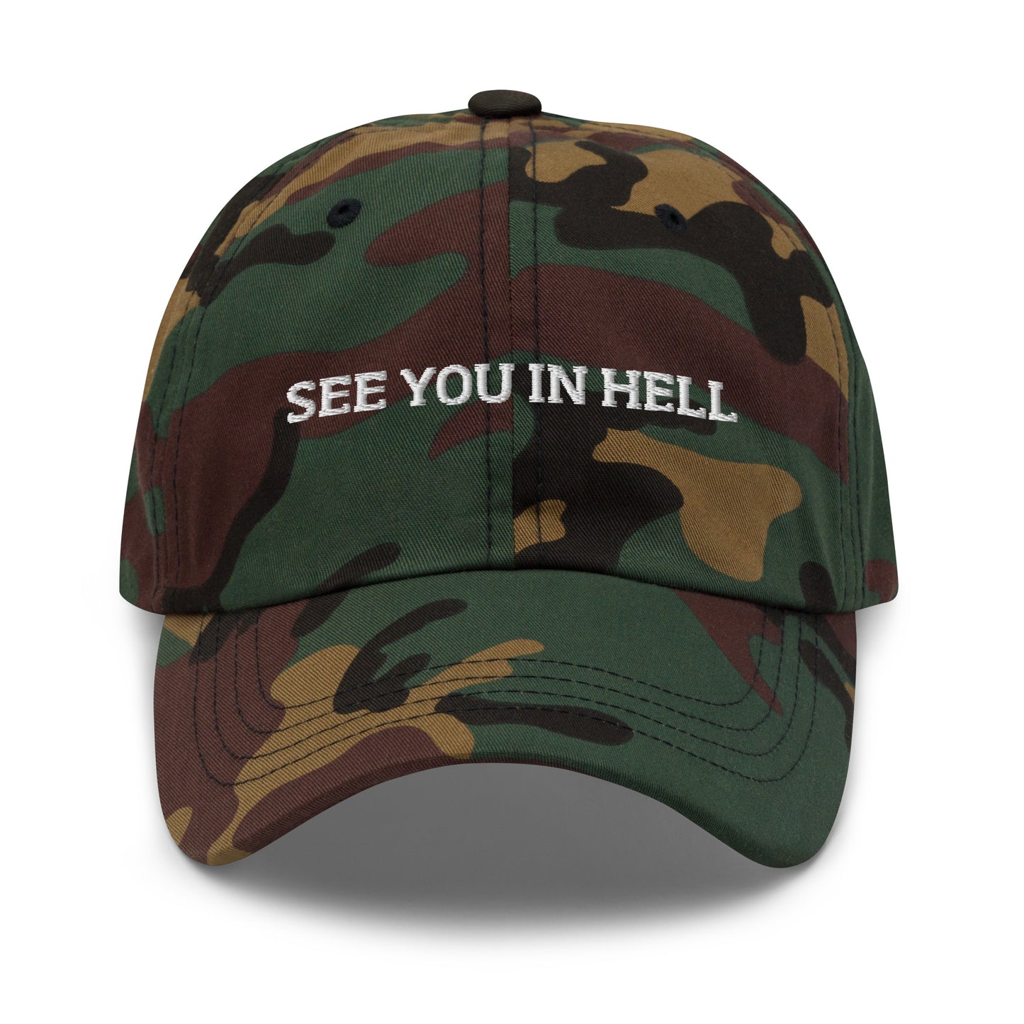 Camo See You In Hell Dad Hat
