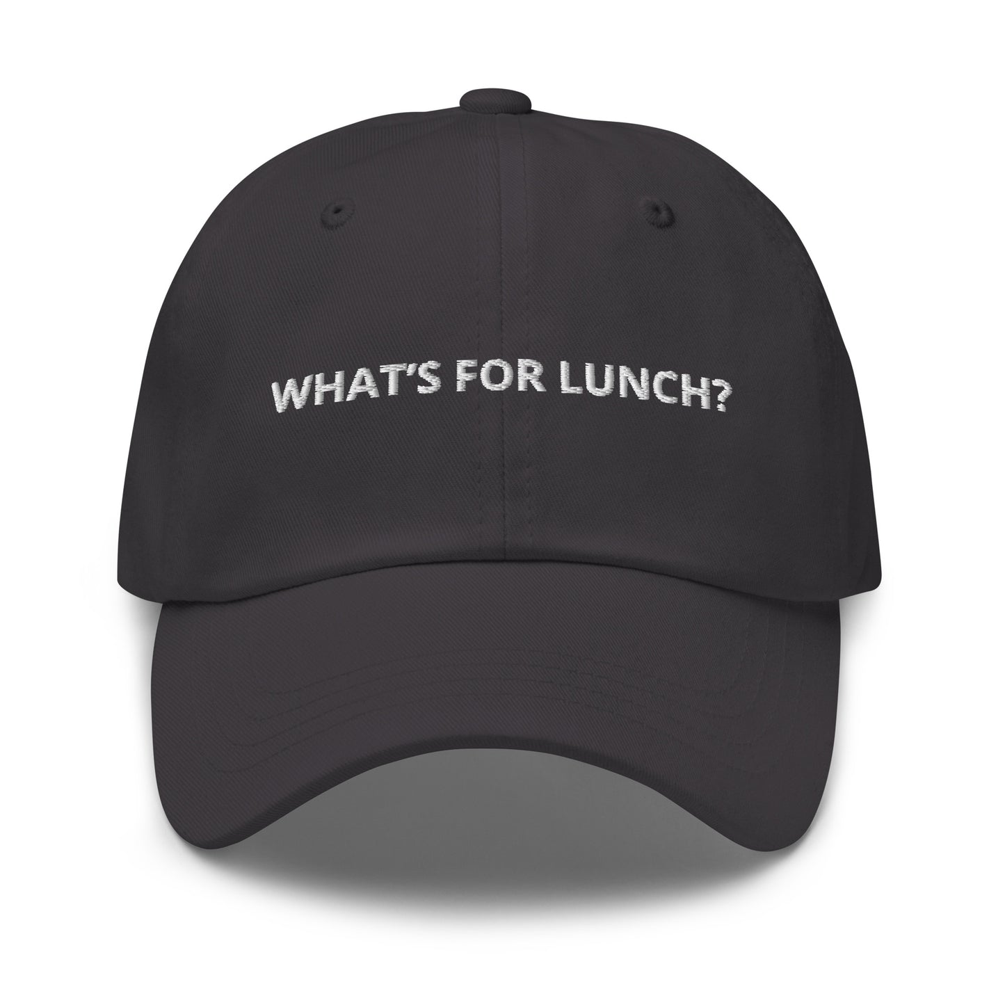 Dark Gray What’s For Lunch Embroidered Hat