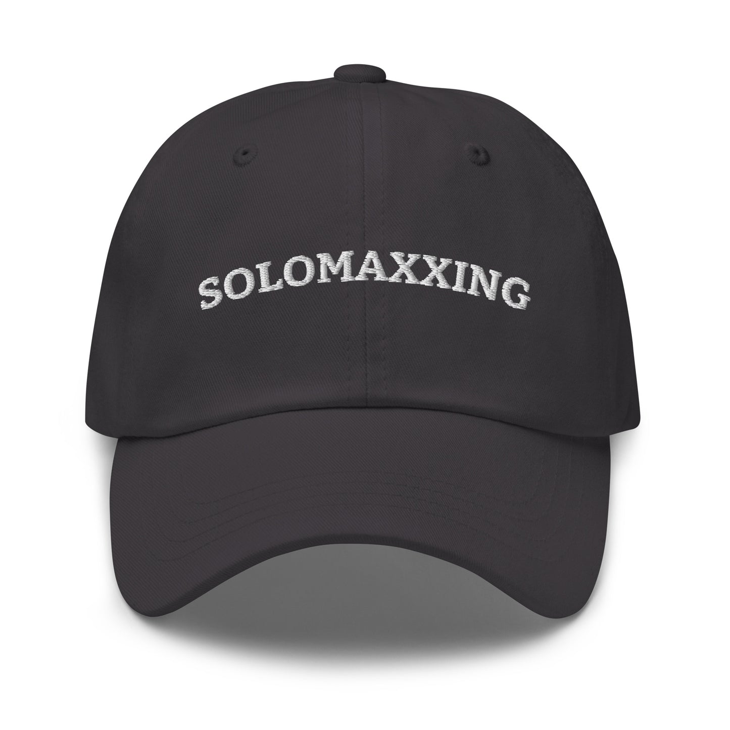 Gray Solomaxxing Dad Hat