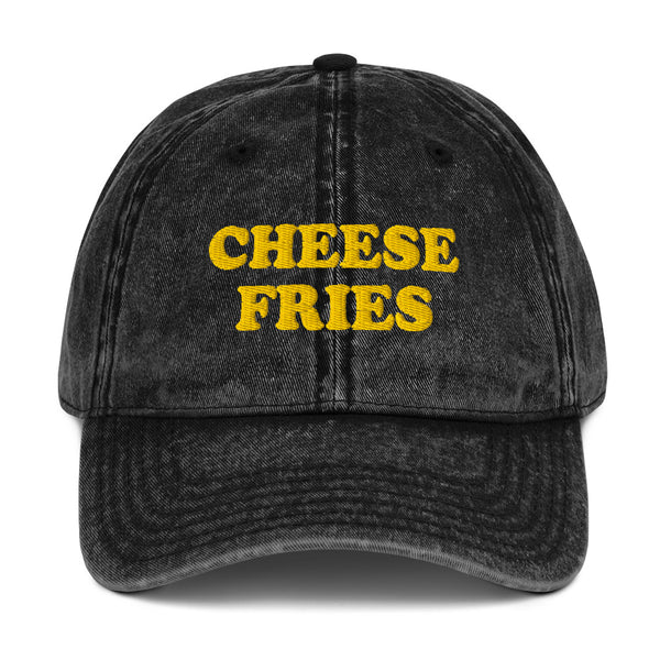 Gray Cheese Fries Vintage Dad Hat