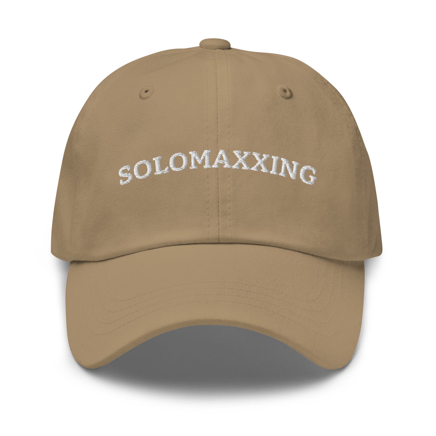 Khaki Solomaxxing Dad Hat