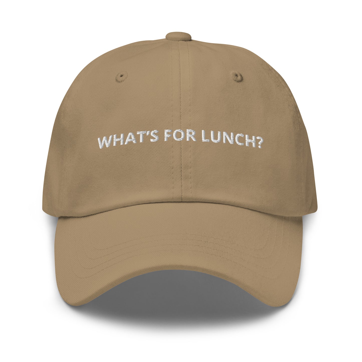 Khaki What’s For Lunch Embroidered Hat