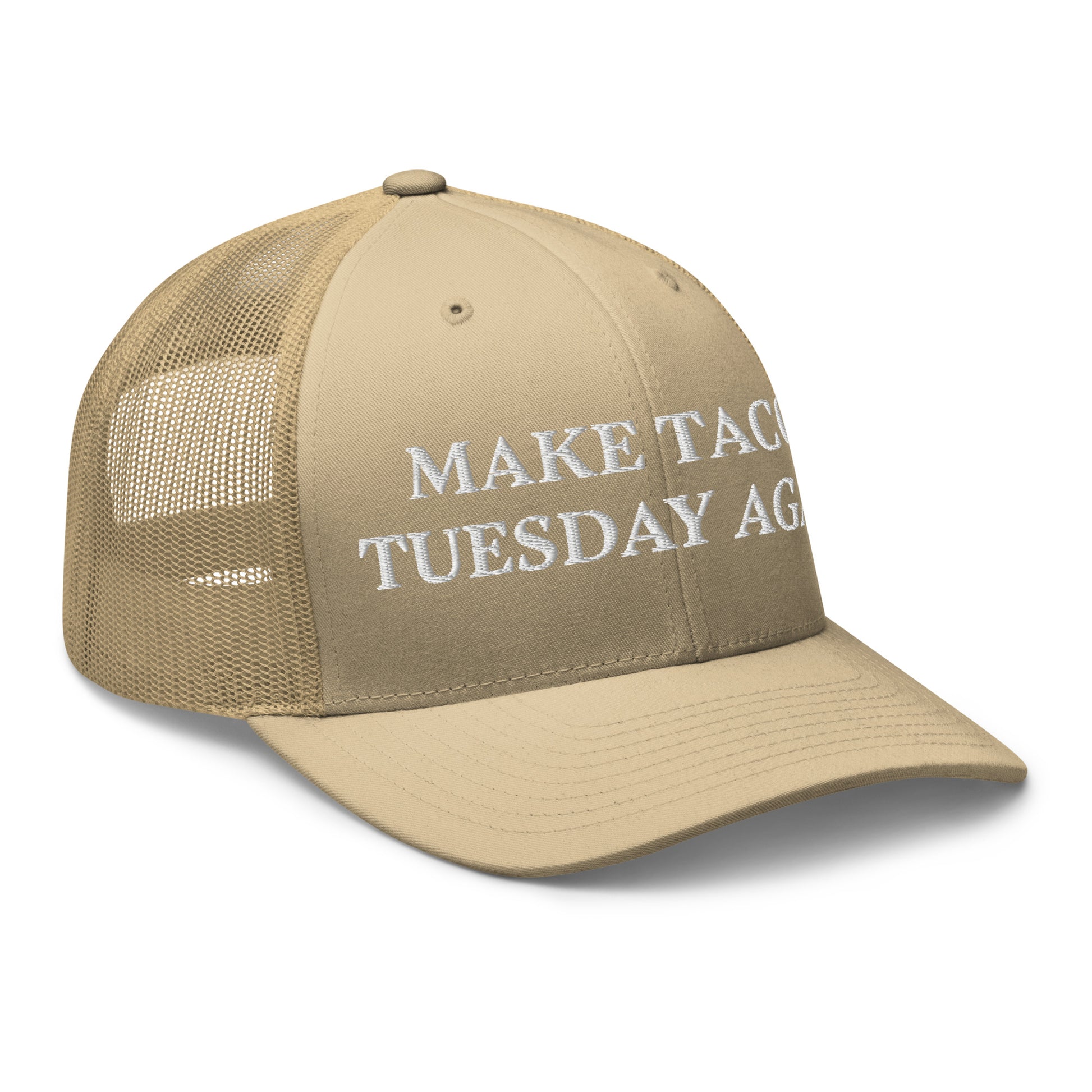Khaki Make Tacos Tuesday Again Trucker Hat