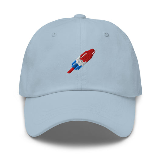 Light Blue - Red White and Blue Popsicle Hat