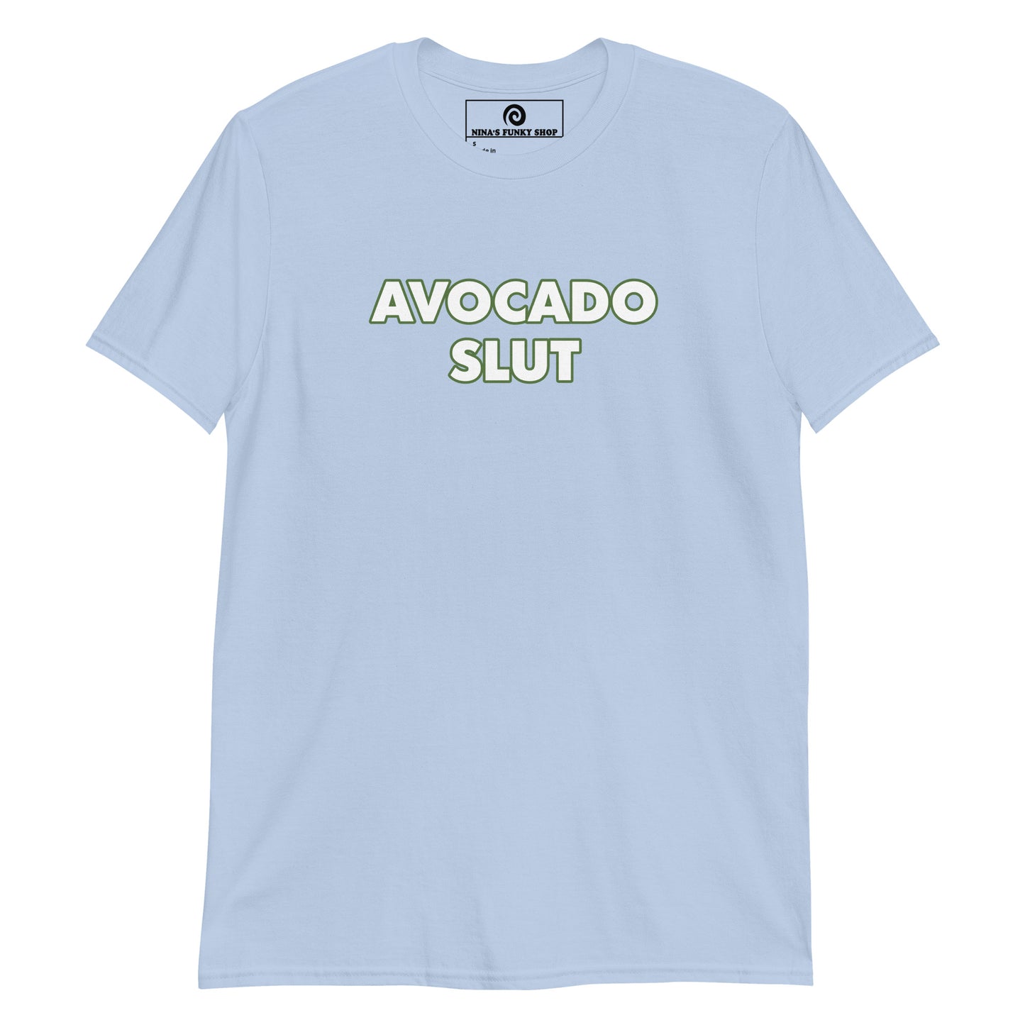 Light Blue Avocado Slut T-Shirt