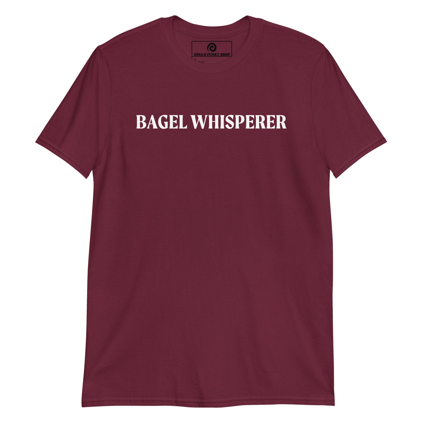 Maroon Bagel Whisperer T-Shirt