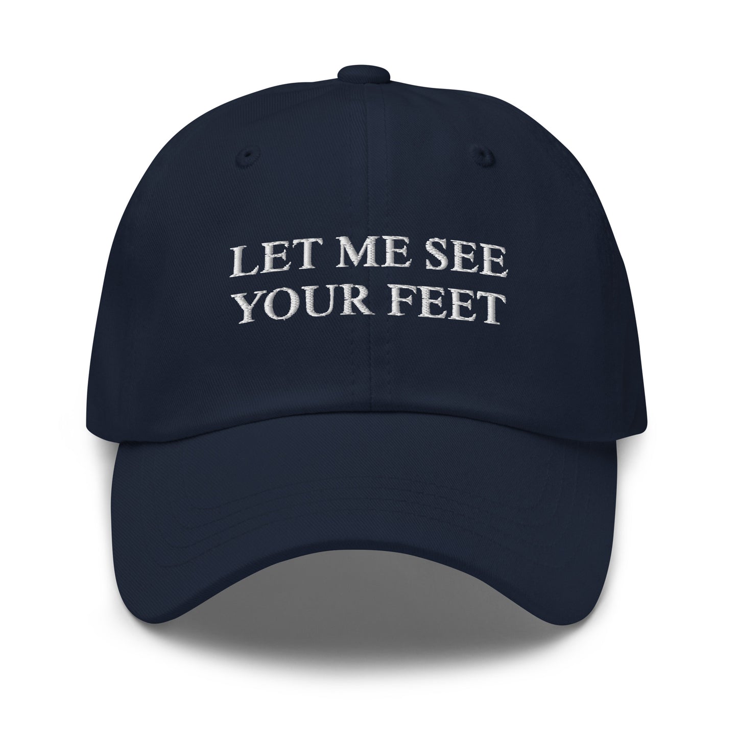 Navy Let me see your feet hat