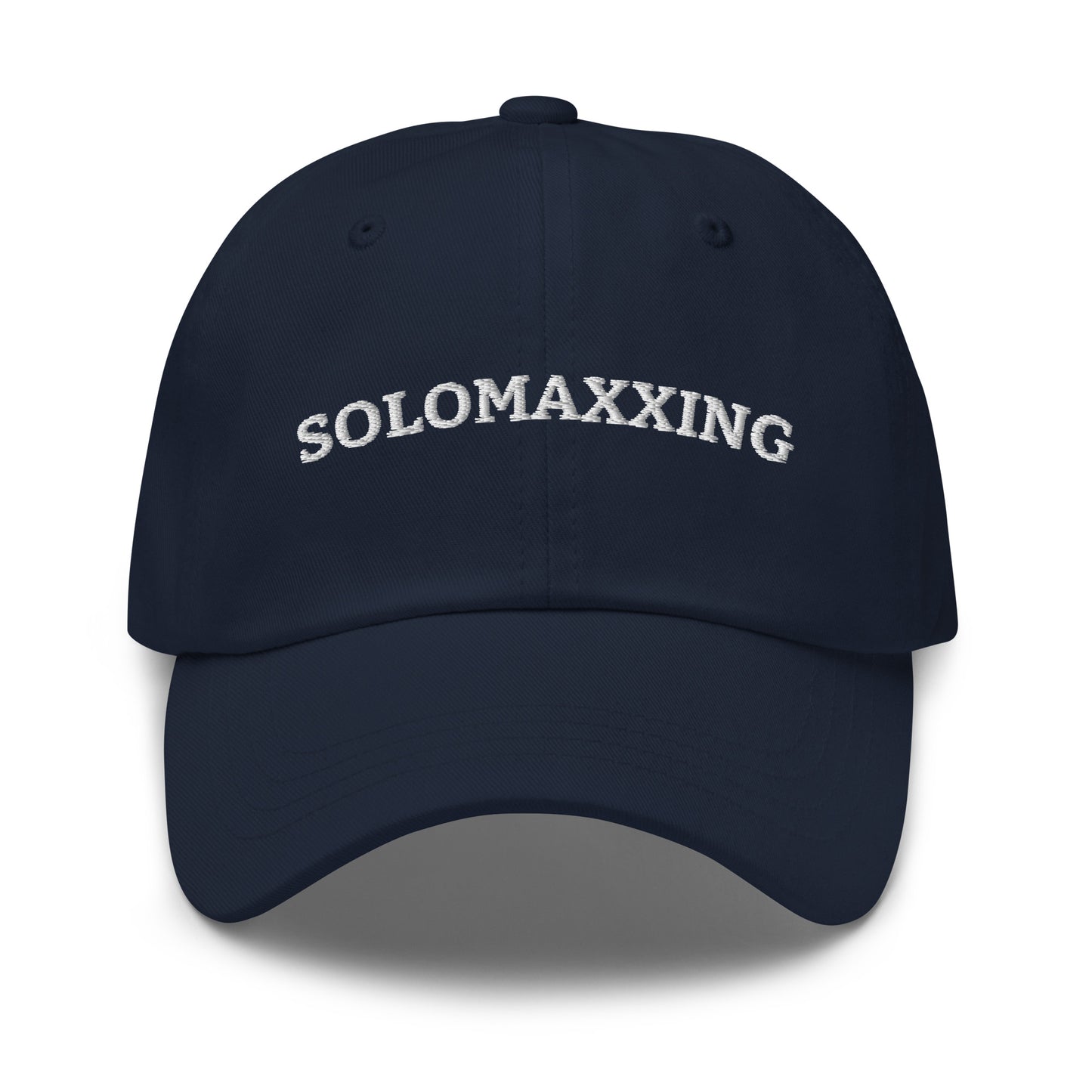 Navy Solomaxxing Dad Hat