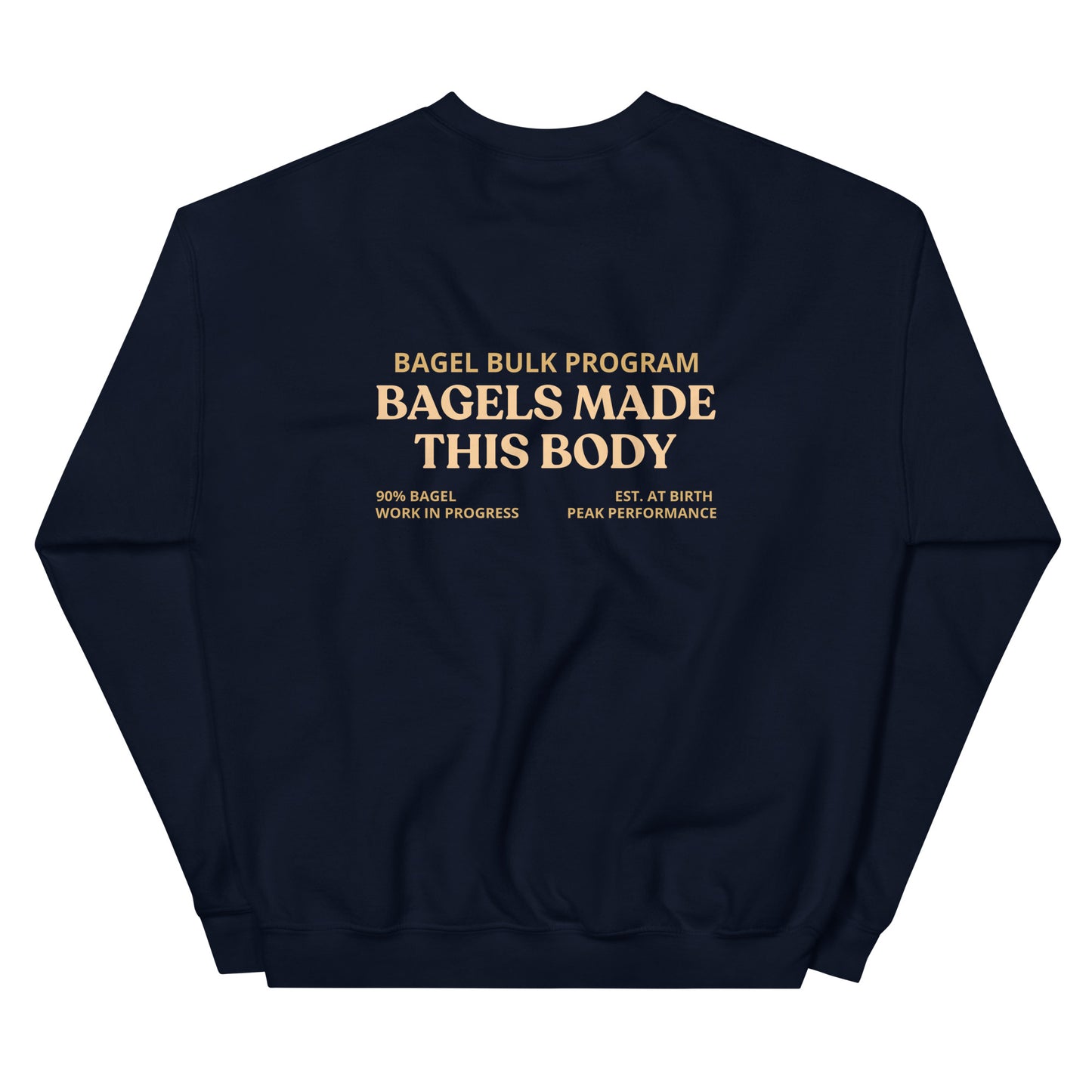 Navy Bagels Made This Body Sweatshirt