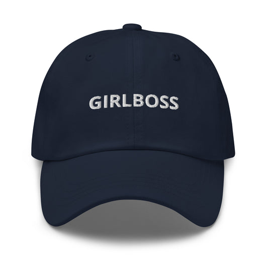 Navy Girlboss Dad Hat