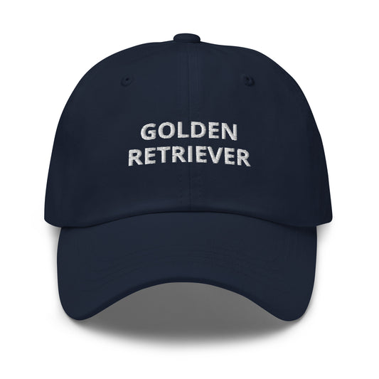 Navy Golden Retriever Dad Hat