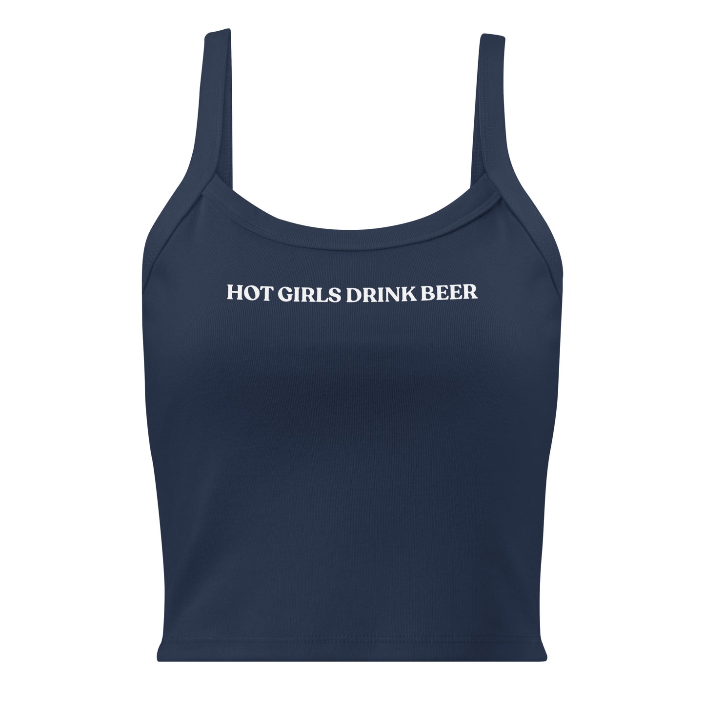 Navy Hot Girls Drink Beer Tank Top