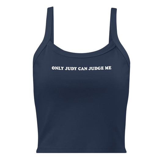 Navy Only Judy Can Judge Me Tank Top