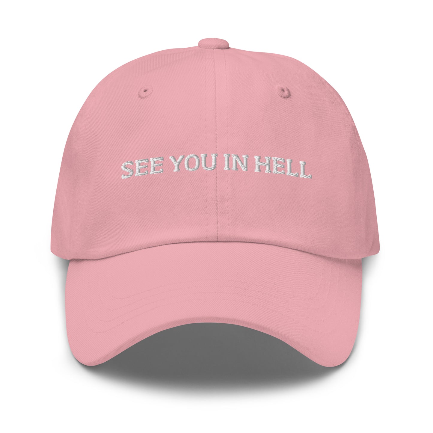 Pink See You In Hell Dad Hat