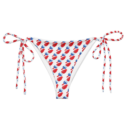 Red, White & Blue Popsicle Recycled Bikini Bottom