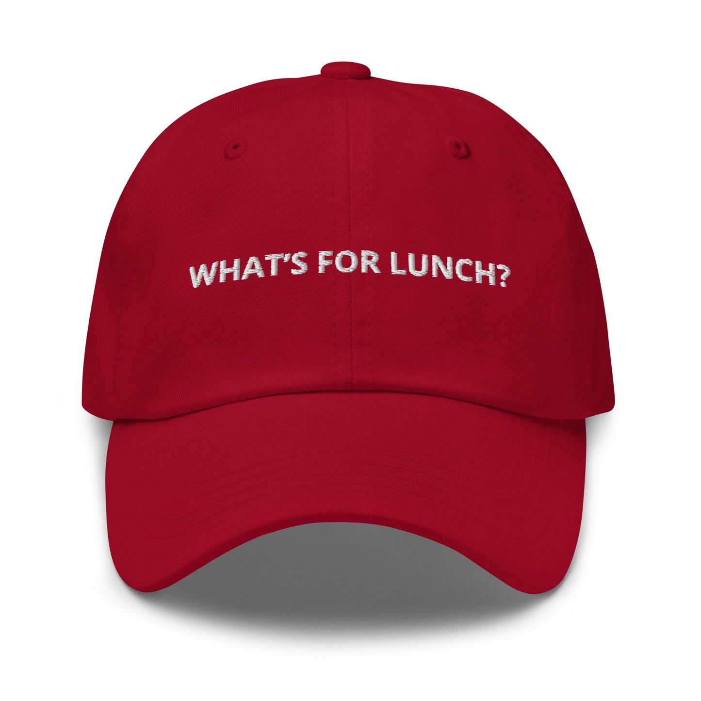 Red What’s For Lunch Embroidered Hat