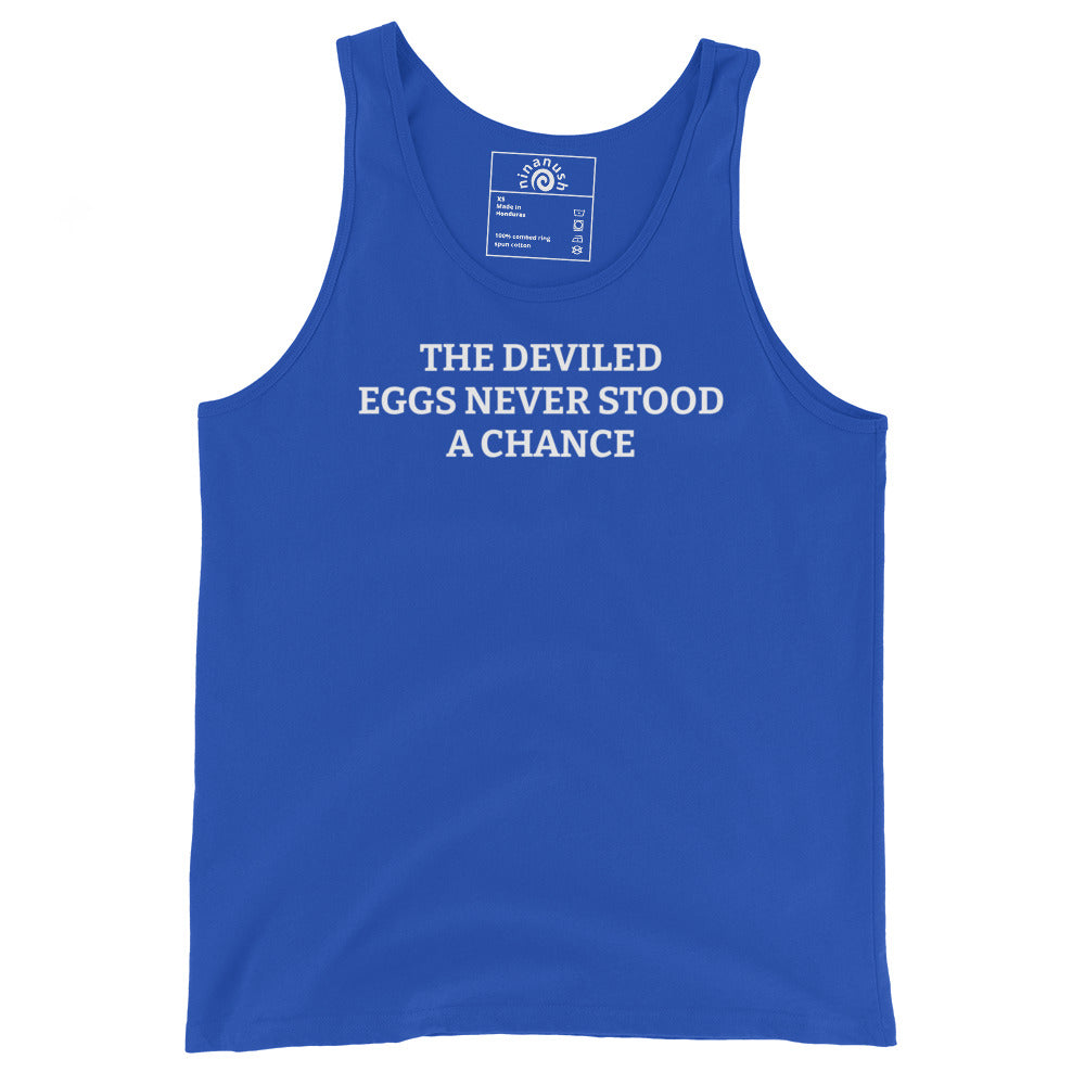 Royal Blue The Deviled Eggs Never Stood A Chance Men's Tank Top