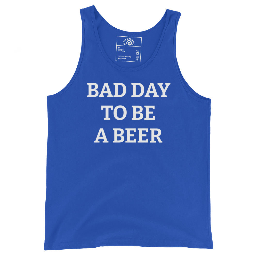 Royal Blue Bad Day To Be A Beer Tank Top
