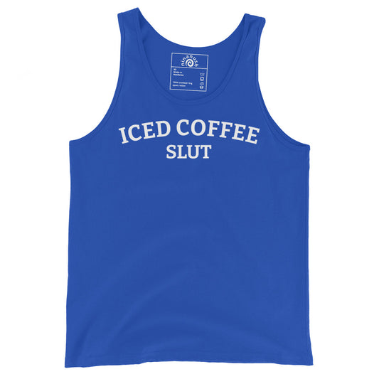 Royal Blue Iced Coffee Slut Men’s Tank Top