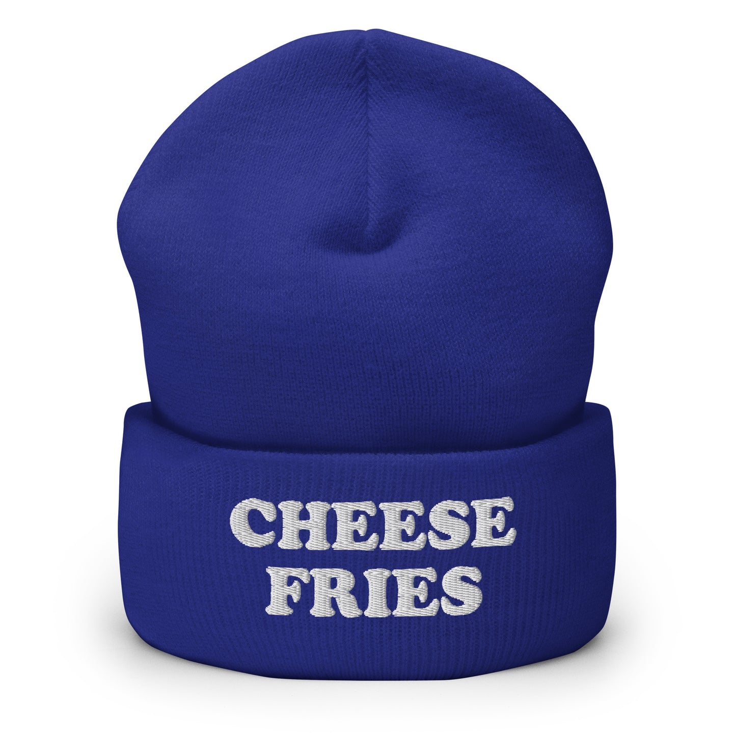 Royal Blue Cheese Fries Cuffed Beanie