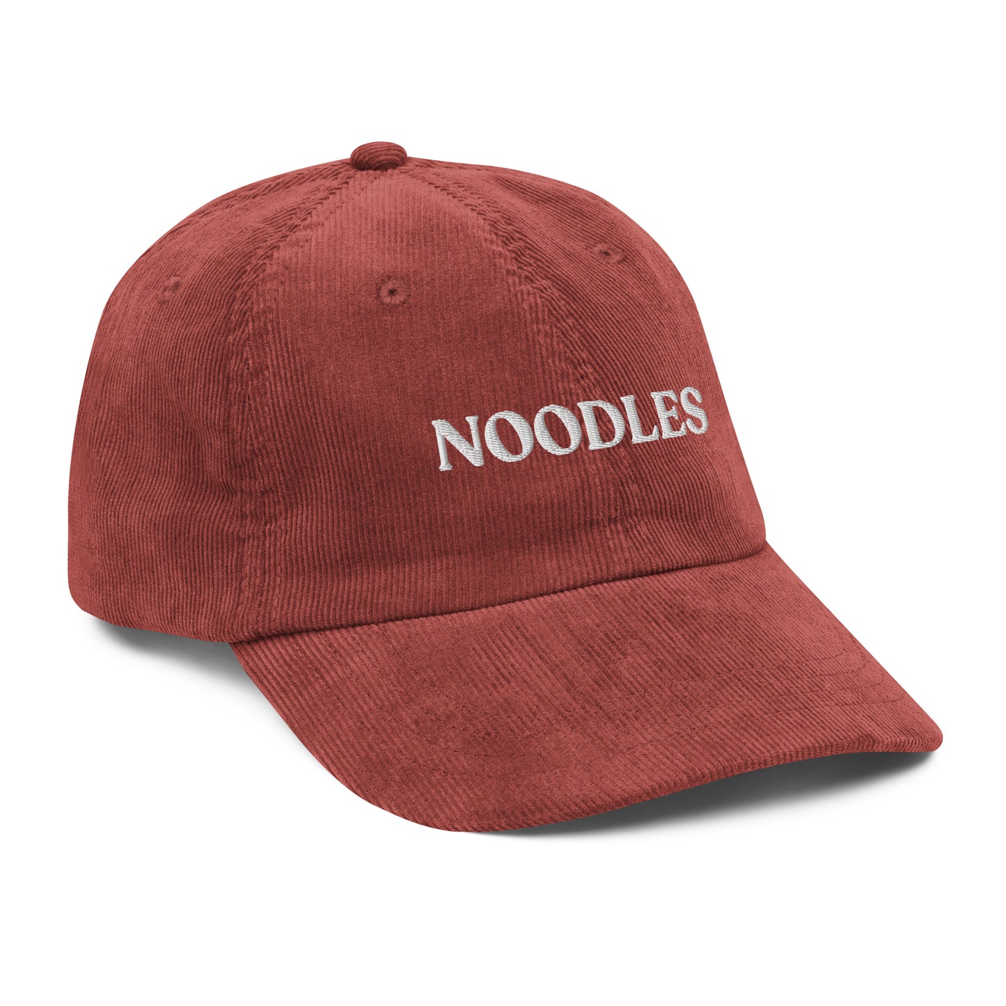 Burgundy Noodles Corduroy Hat