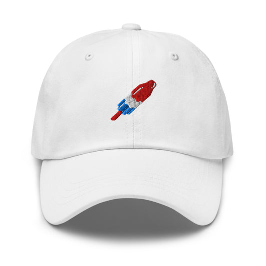 White- Red White And Blue Popsicle Dad Hat